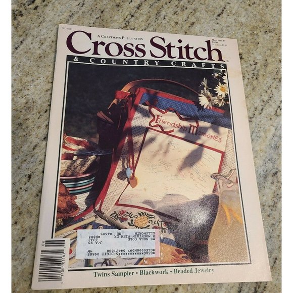 Cross Stitch Country Crafts Mag May June 91 Garden Keys Key Chains Flower - Picture 1 of 9